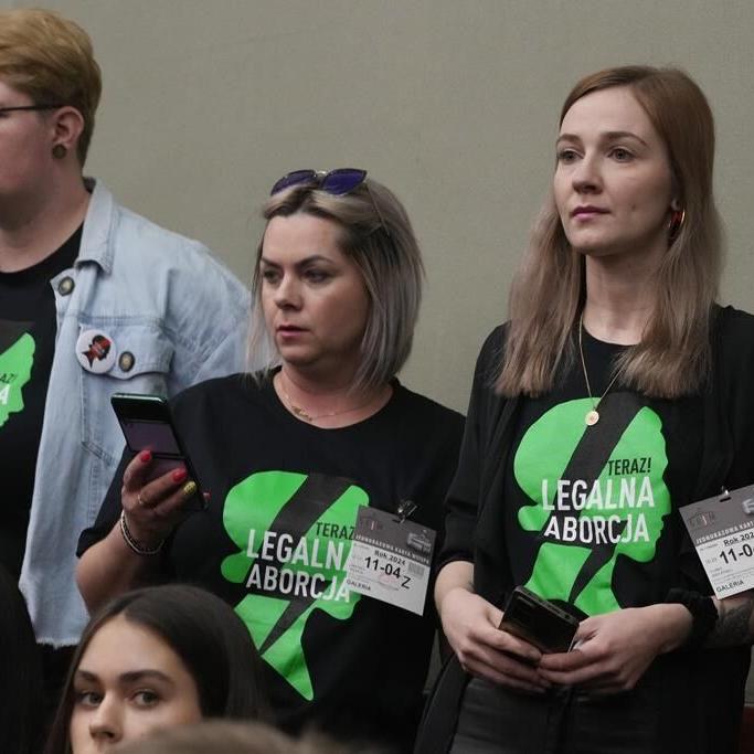 Polish lawmakers vote to move forward with work on lifting a near-total abortion ban